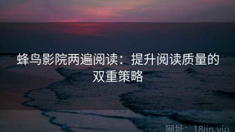 蜂鸟影院两遍阅读：提升阅读质量的双重策略